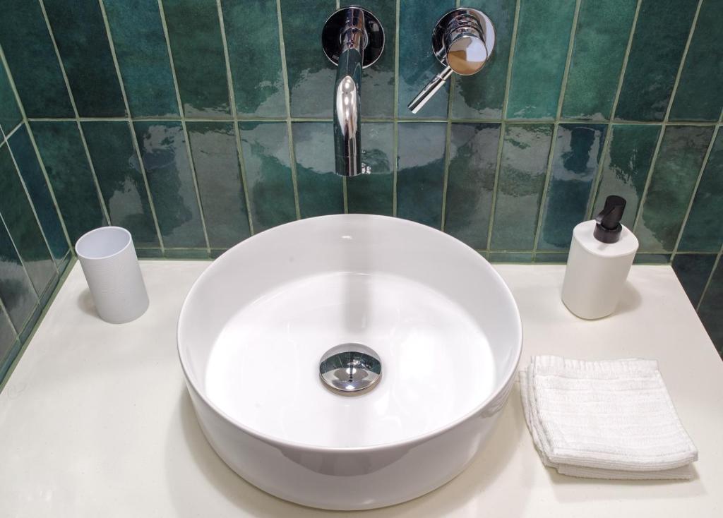 Koupelna v ubytování Apartament Oliwkowy