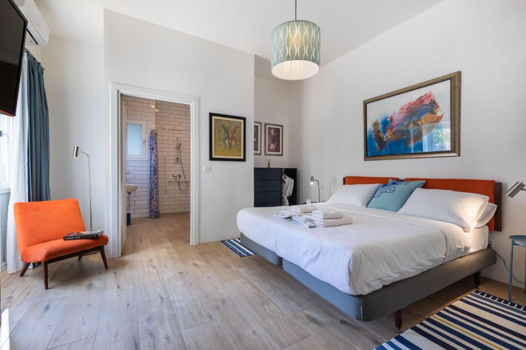 Postel nebo postele na pokoji v ubytování Mosta Dome B&B