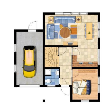 Půdorys ubytování Villapark Lipno Dreams - pet friendly