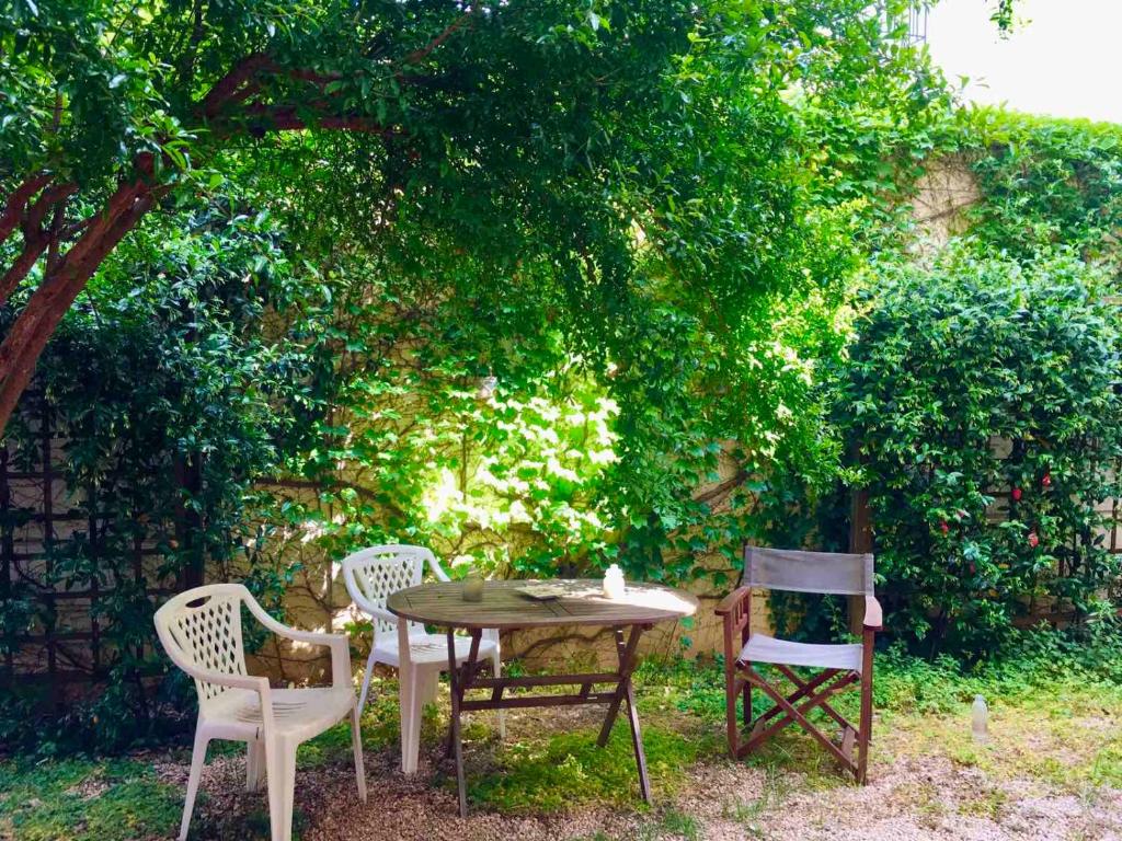 A garden outside My Way Hotel