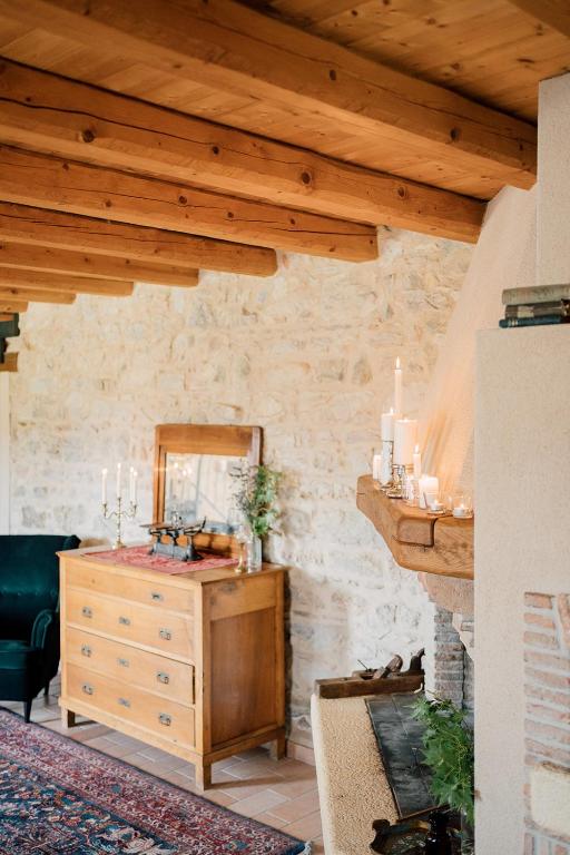 Posezení v ubytování Agriturismo Il Conte Vassallo
