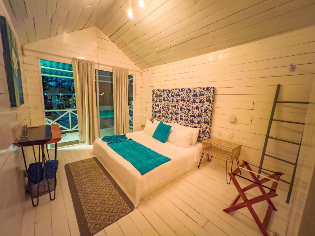 Postel nebo postele na pokoji v ubytování Zensus Eco Boutique Hotel