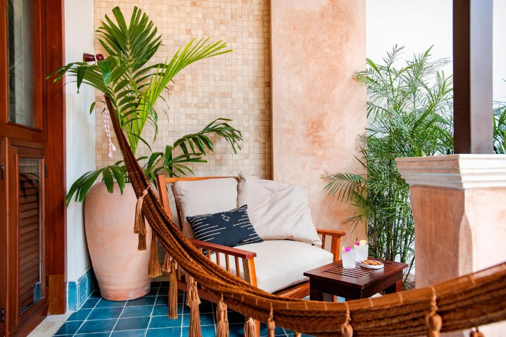 Posezení v ubytování CIGNO HOTEL BOUTIQUE- Adults Only