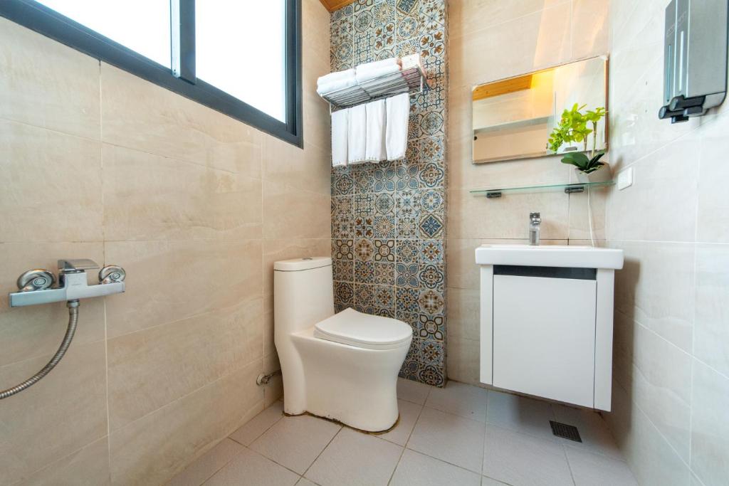 Koupelna v ubytování Jinguann B&B