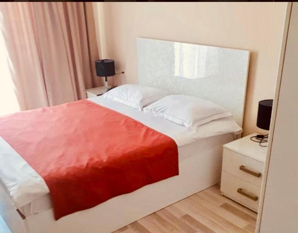 Postel nebo postele na pokoji v ubytování Hotel Tsereteli