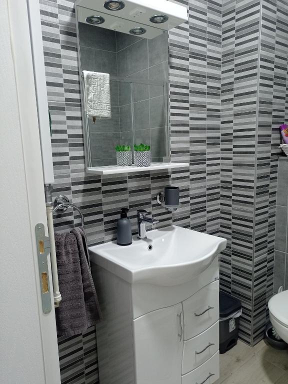 Koupelna v ubytování Apartman SILVER