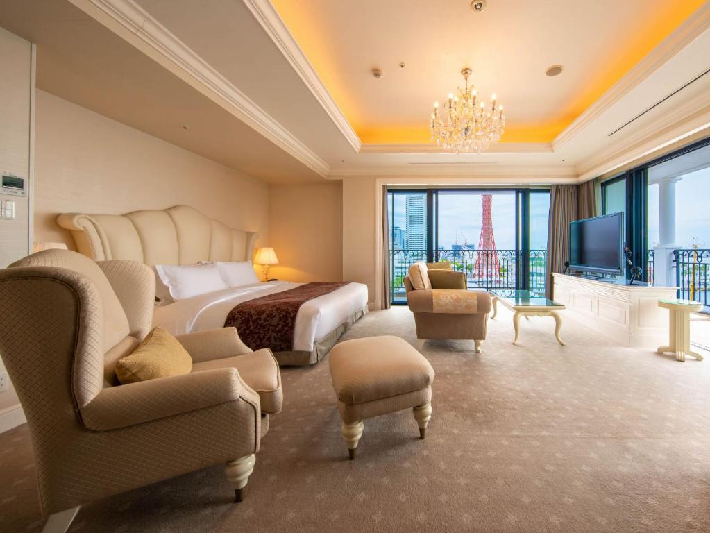 Posezení v ubytování Hotel La Suite Kobe Harborland