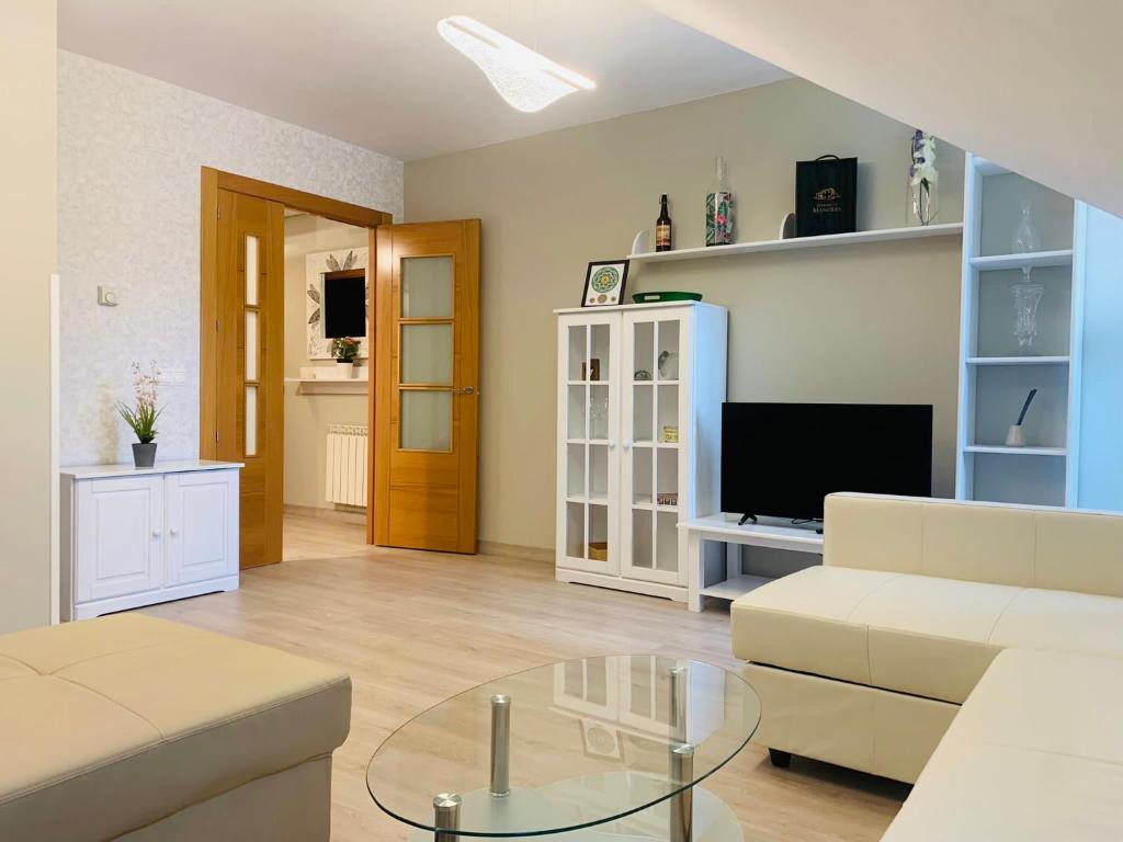 A television and/or entertainment centre at Apartamento SOFIA
