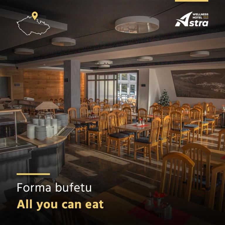 Restaurace v ubytování Wellness Hotel Astra