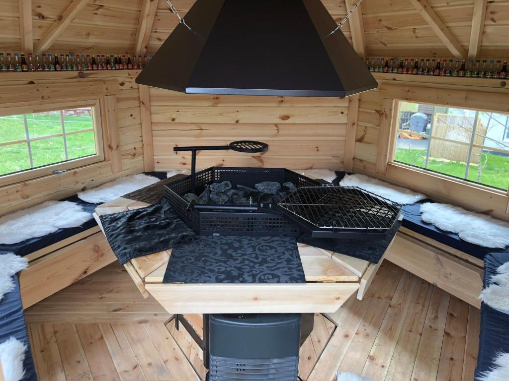 Kuchyň nebo kuchyňský kout v ubytování Berghaus Winterberg