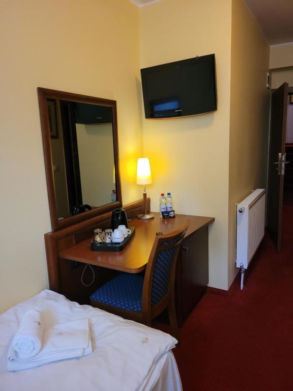 Postel nebo postele na pokoji v ubytování Virgo B&B Biznes Rumia