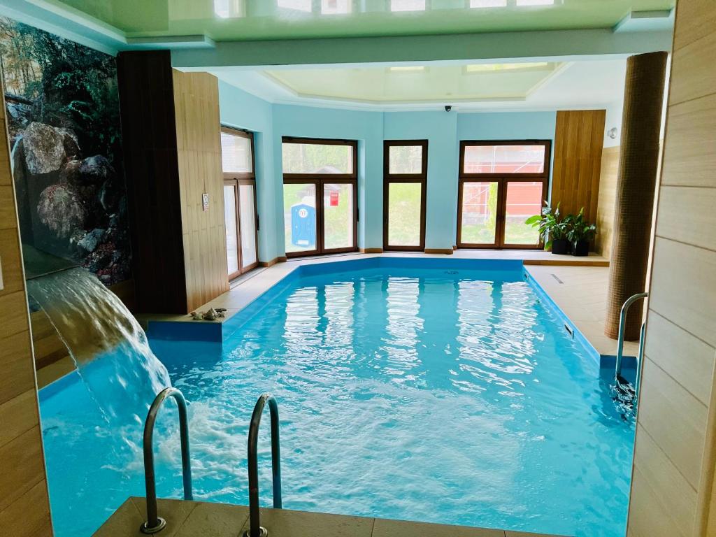 Bazén v ubytování Pod Bukami - Chill&SPA nebo v jeho okolí