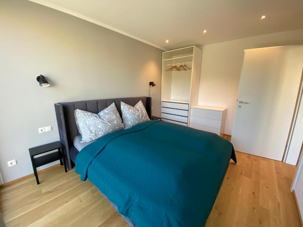 Postel nebo postele na pokoji v ubytování Wohnung Staufenblick und Wohnung Firstblick