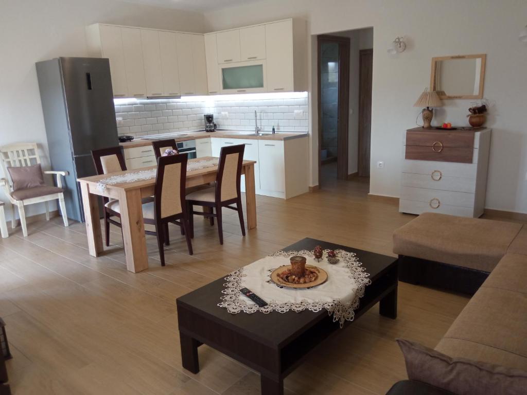 Kuchyň nebo kuchyňský kout v ubytování Kali Luxury Apartments -Garden-Gold-