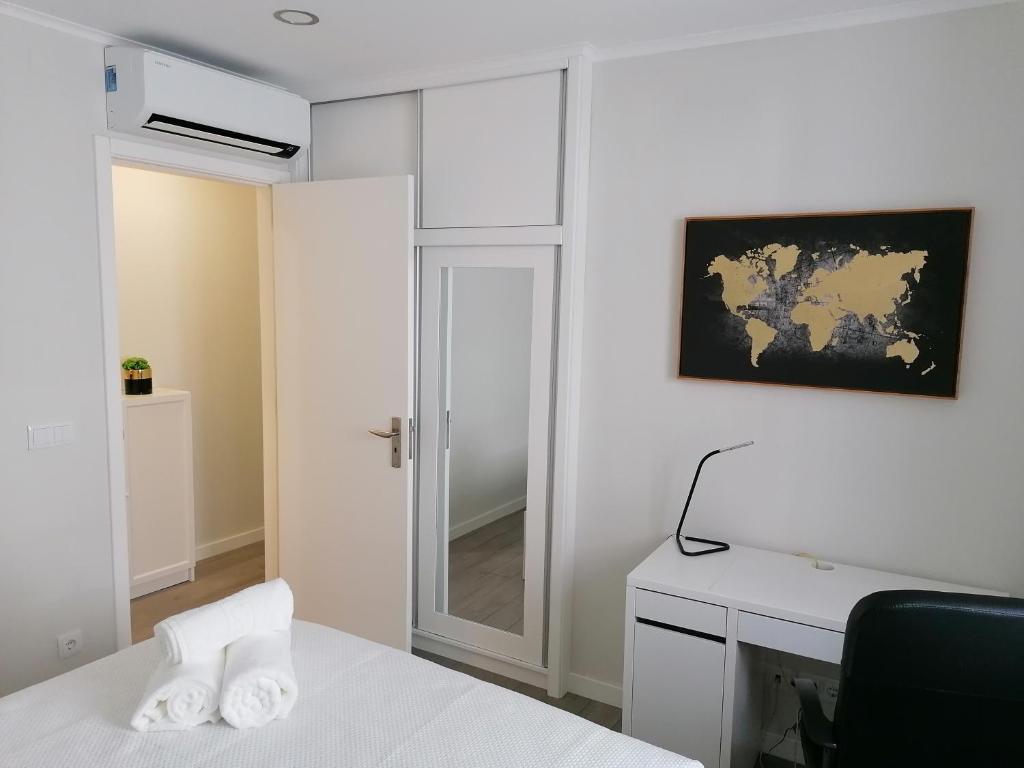 Postel nebo postele na pokoji v ubytování Miragaia Star Apartments