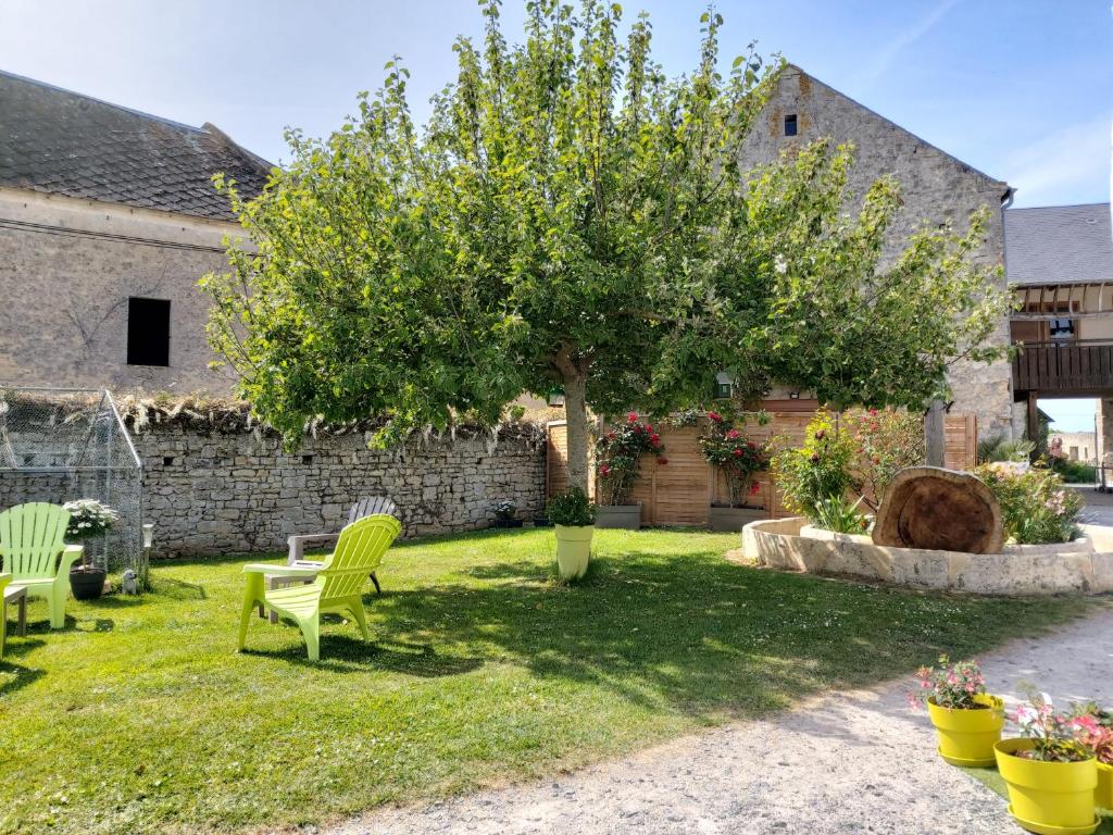 Zahrada ubytování Hôtel Restaurant le clos de l 'Ancien Pressoir