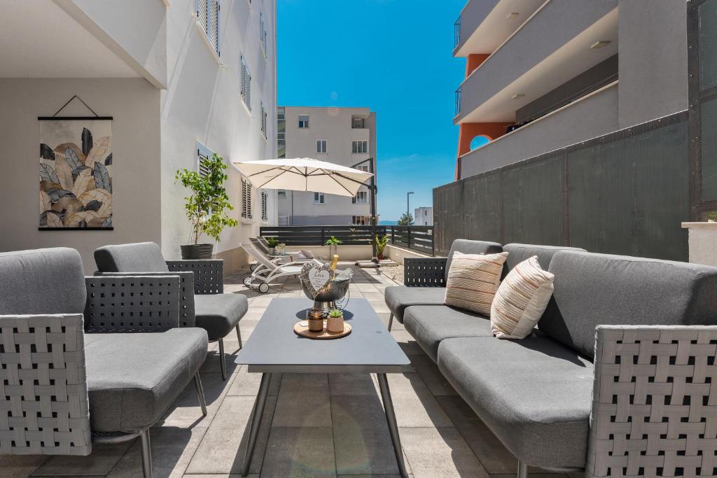 Posedenie v ubytovaní Luxury Apartment SMILE-Sea View