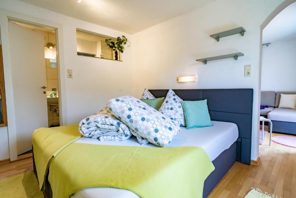 Postel nebo postele na pokoji v ubytování Haus Berghof