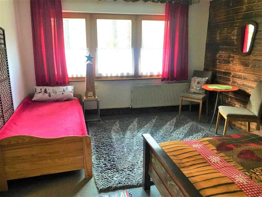 Postel nebo postele na pokoji v ubytování Apartment Gletscherbergblick