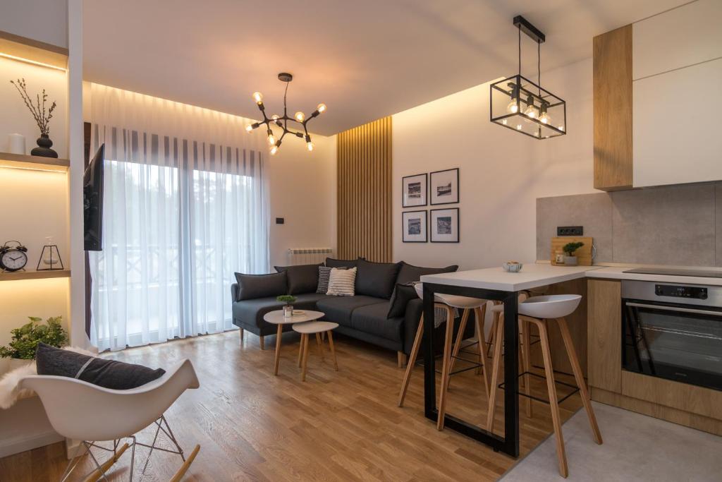 Kuchyň nebo kuchyňský kout v ubytování Apartman Čari na Tari