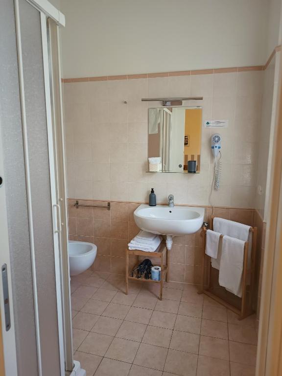 Koupelna v ubytování Lo Zizzolo- Bed&Breakfast