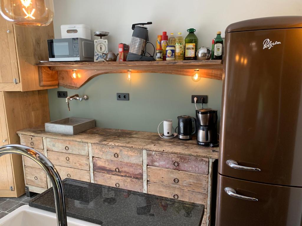 Kuchyň nebo kuchyňský kout v ubytování Toplocatie in centrum Sluis