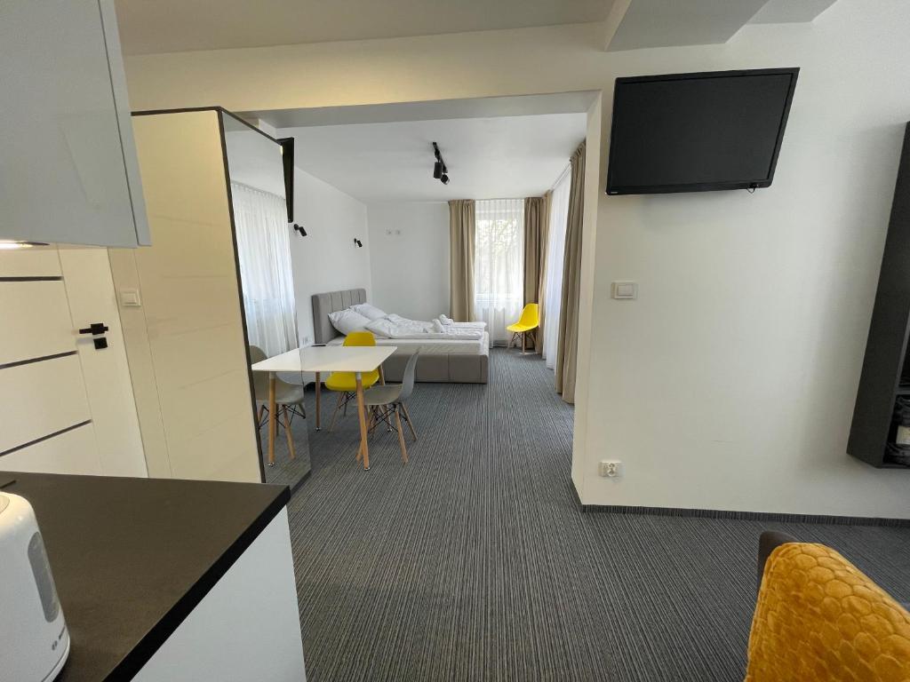 Posteľ alebo postele v izbe v ubytovaní Apartament Planeta Mielno 114 Premium