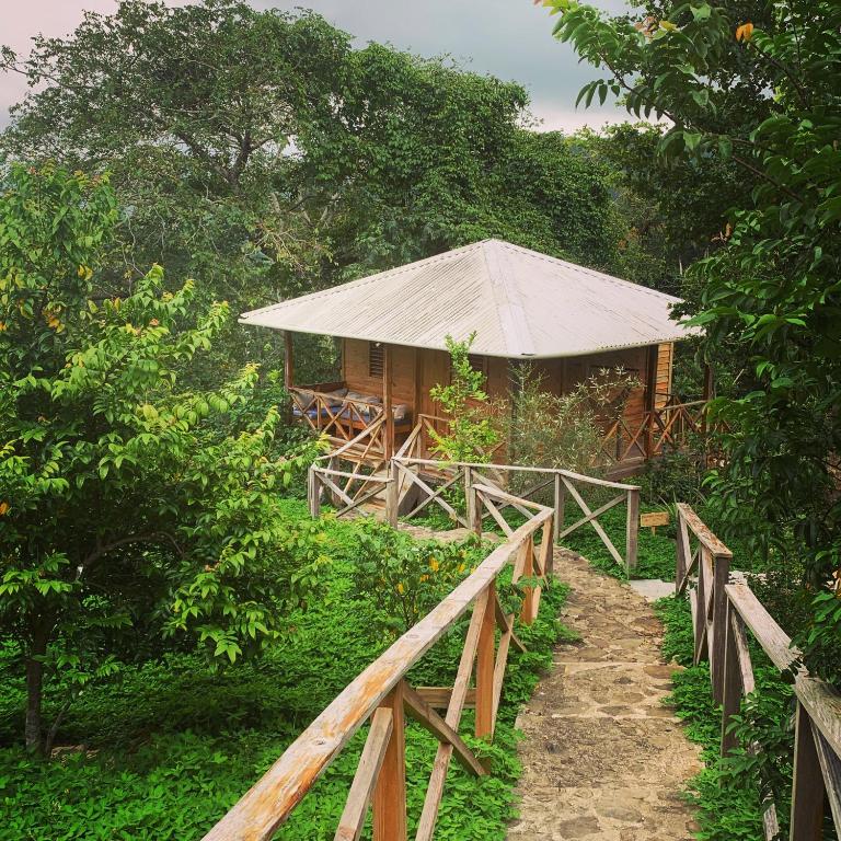 Zahrada ubytování EL GALLO ECOLODGE