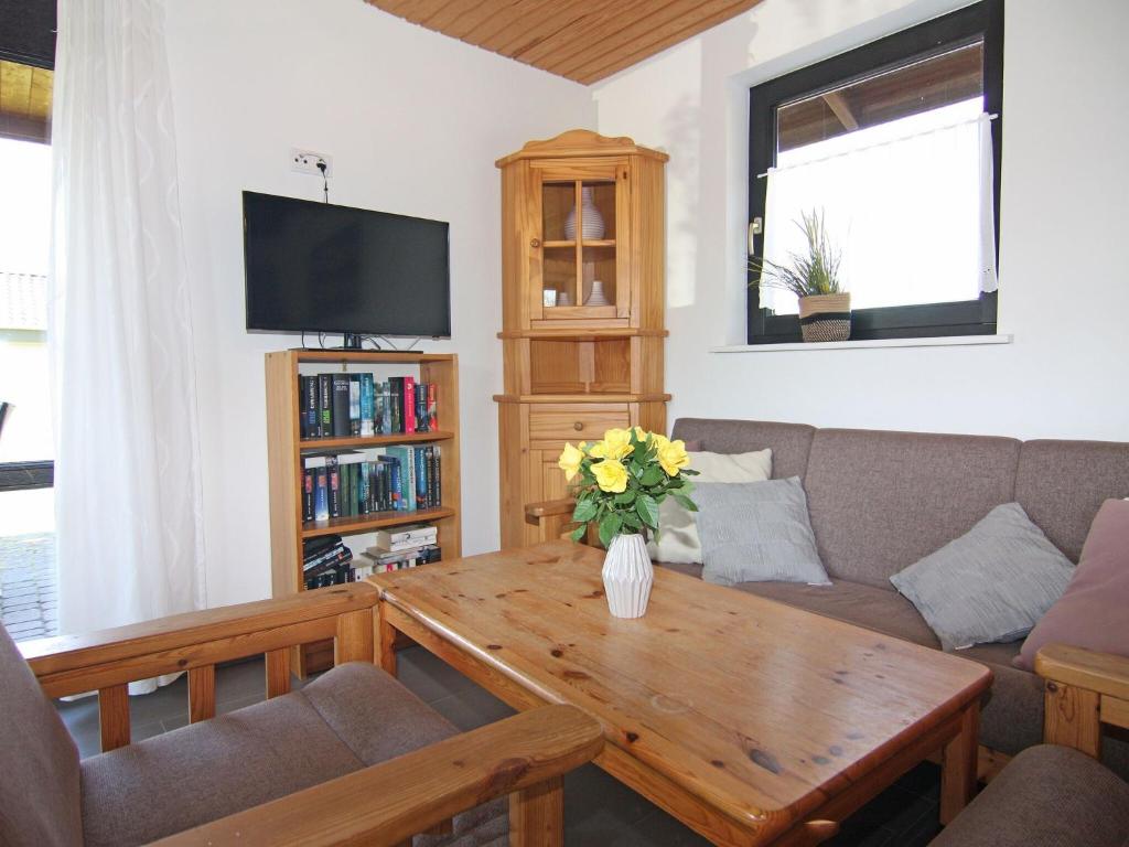 TV a/nebo společenská místnost v ubytování Blockhaus in Damp