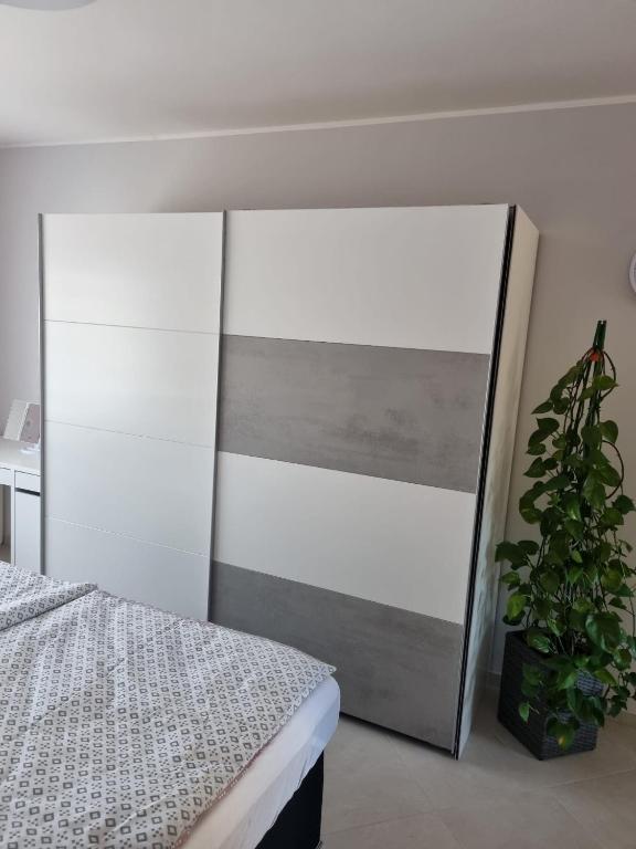 Postel nebo postele na pokoji v ubytování Ferienhaus an der Saar