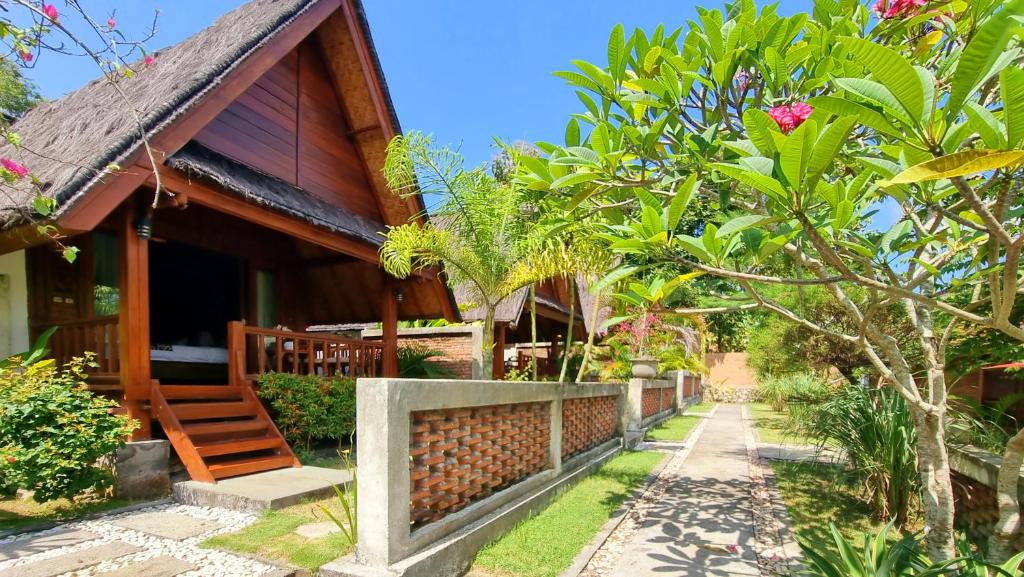 Zahrada ubytování Cersen Resort Lombok
