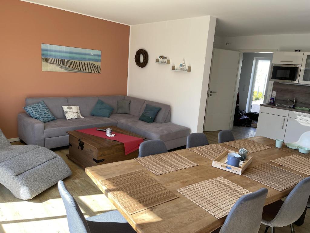 Χώρος καθιστικού στο Ferienhaus 15 "Gut Tossens"