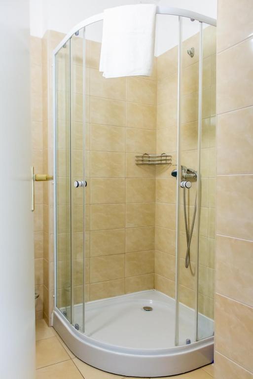 Kúpeľňa v ubytovaní Wesselényi Strand apartmanok