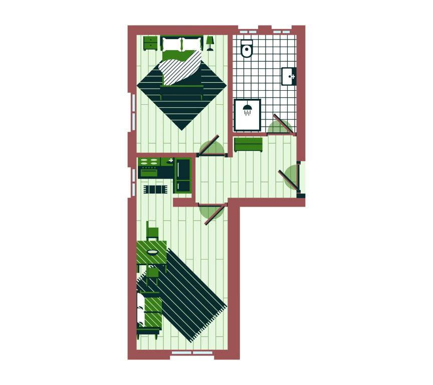 The floor plan of Seeblick Homes