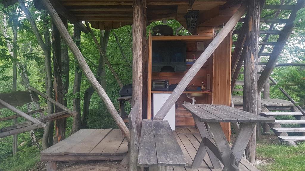 Zahrada ubytování Treehouse Toplak