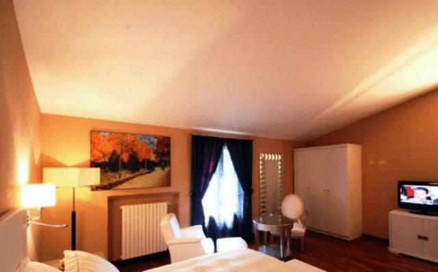 TV a/nebo společenská místnost v ubytování Sangallo Hotel