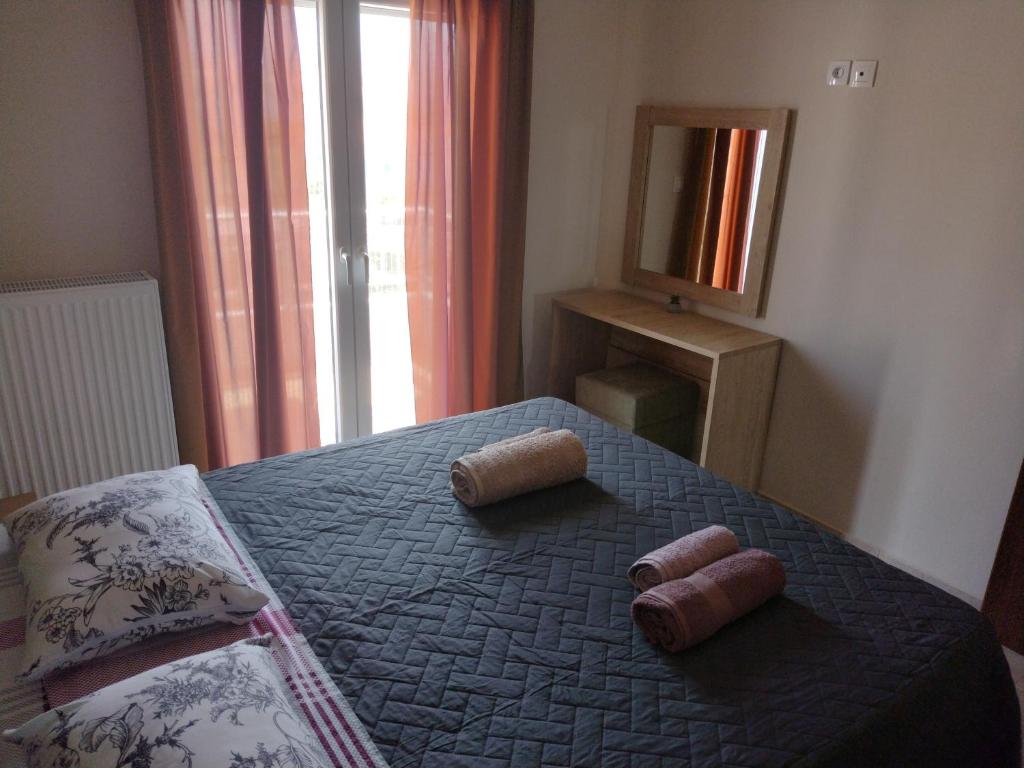 Postel nebo postele na pokoji v ubytování "Thea" Valis Apartments