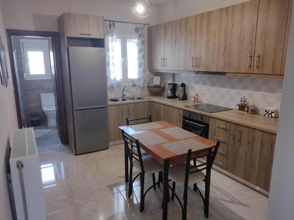 Kuchyň nebo kuchyňský kout v ubytování "Thea" Valis Apartments