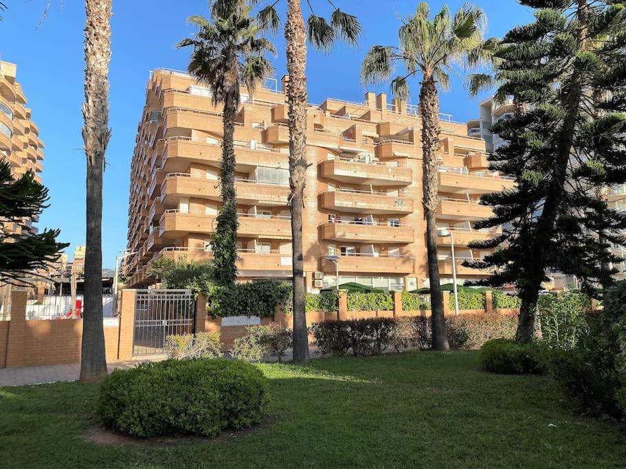 Zahrada ubytování Costa Marina III en primera línea de playa con fibra