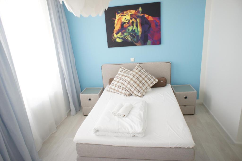 Postel nebo postele na pokoji v ubytování Hotel Böke Rheinfelden