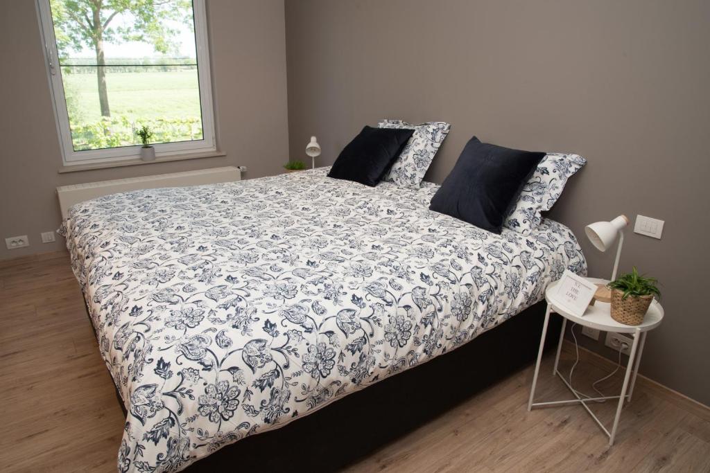 Postel nebo postele na pokoji v ubytování casa tibella