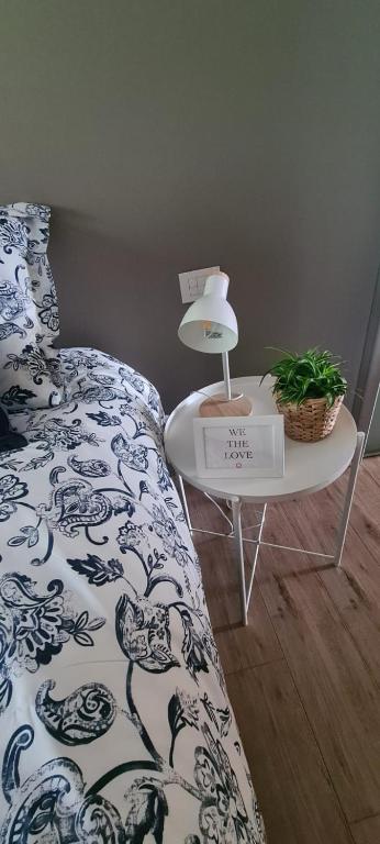 Postel nebo postele na pokoji v ubytování casa tibella