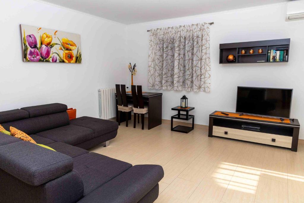 Televízia a/alebo spoločenská miestnosť v ubytovaní COUNTRY HOUSE NINA