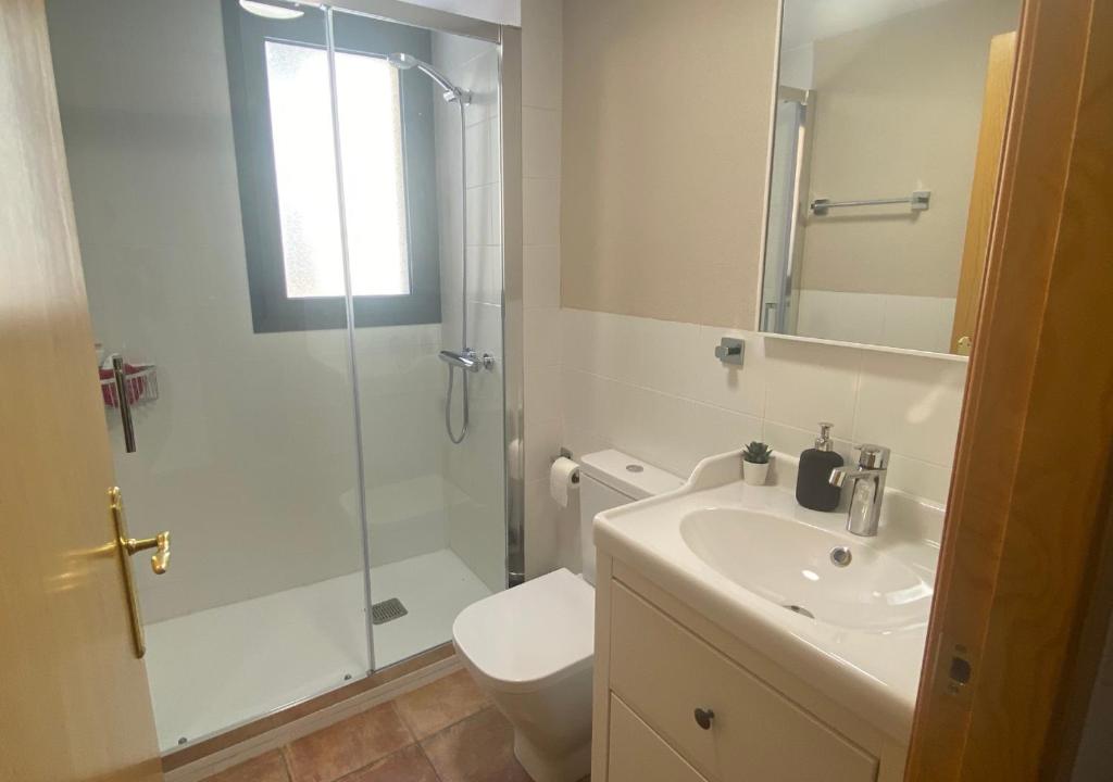 Koupelna v ubytování Apartamento con encanto en el Pirineo