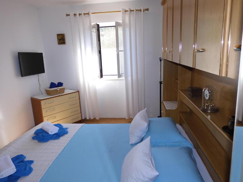 Posteľ alebo postele v izbe v ubytovaní Jagoda Apartman
