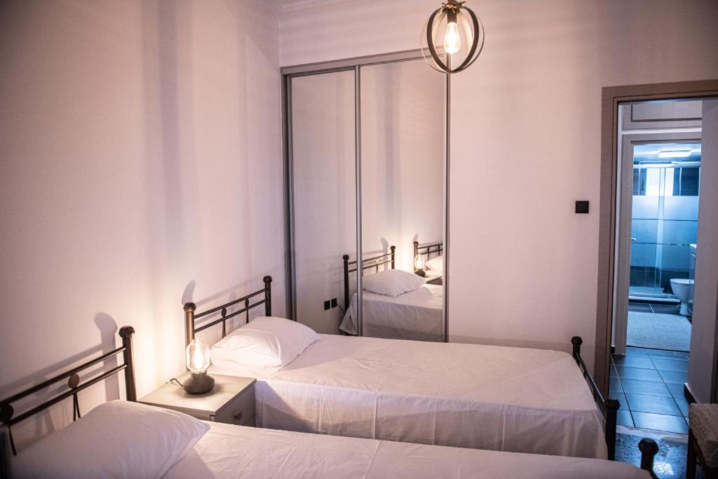 Postel nebo postele na pokoji v ubytování Sophia’s place