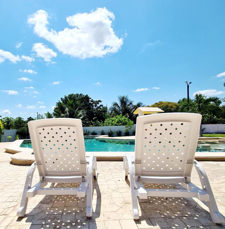Bazén v ubytování Hotel Quinta Izamal nebo v jeho okolí