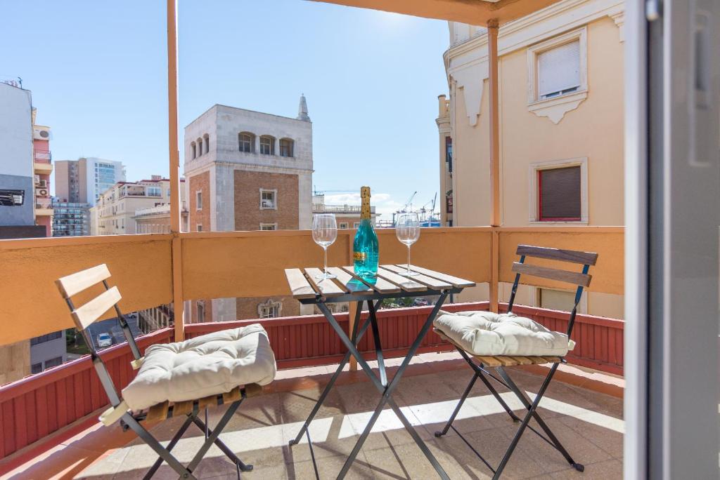 A balcony or terrace at Soho Centro Terrace 2 Rooms Young People Only