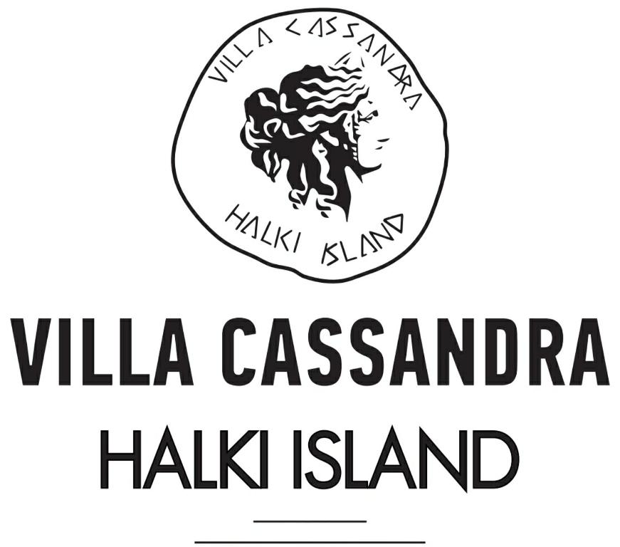 logo wyspy hawajskiej z lwem w obiekcie Villa Cassandra w mieście Chalki