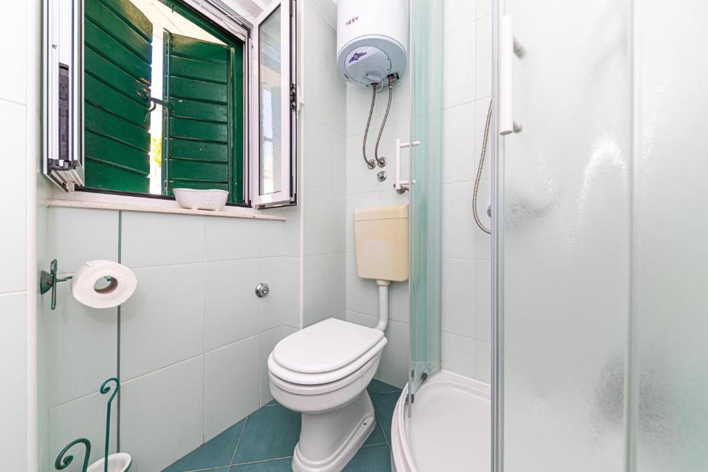 Koupelna v ubytování Rooms Tomic